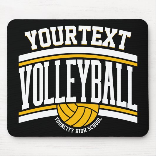 Personalisiert NAME Volleyball-Mannschaft Mousepad (Vorne)