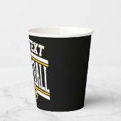 Personalisiert NAME Volleyball-Mannschaft Pappbecher (Links)