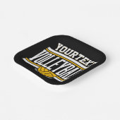 Personalisiert NAME Volleyball-Mannschaft Pappteller (Gewinkelt)