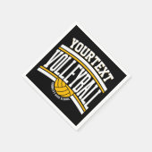 Personalisiert NAME Volleyball-Mannschaft Serviette (Ecke)