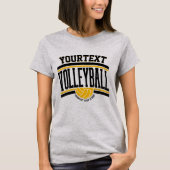 Personalisiert NAME Volleyball-Mannschaft T-Shirt (Vorderseite)