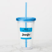 Personalisiert Name Wedding Family Vacation Wieder Acryltrinkbecher (Vorderseite)