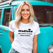 Personalisiert Name White Class 2023 Abschluss T-Shirt