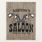 Personalisiert NAME Wild West Gun Revolver Saloon Planer (Vorderseite)