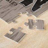 Personalisiert NAME Wild West Gun Revolver Saloon Puzzle (Seite)