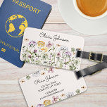 Personalisiert Name Wildblume Garten Gepäckanhänger<br><div class="desc">Bringen Sie mit unserem Wildblume Garden Gepäcktag eine Touch Naturschönheit in Ihren Raum. Entdecken Sie eine schöne Sammlung von bunten Blüten bringen den Charme der Natur. Personalisieren Sie es mit Ihrem Namen, Telefon und Adresse, es fügt eine Touch von natürlicher Eleganz zu Ihrem Stil. Gut als Geschenk für Natur- und...</div>