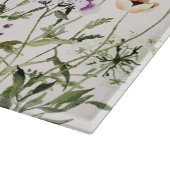 Personalisiert Name Wildblume Garten Schneidebrett (Ecke)