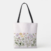Personalisiert Name Wildblume Garten Tasche (Rückseite)