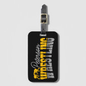 Personalisiert NAME Wrestling School Team Wrestler Gepäckanhänger (Vorderseite Vertikal)