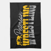 Personalisiert NAME Wrestling School Team Wrestler Geschirrtuch (Vertikal)