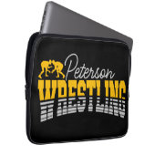 Personalisiert NAME Wrestling School Team Wrestler Laptopschutzhülle (Vorne Rechts)