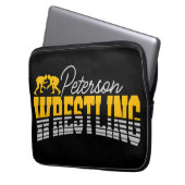 Personalisiert NAME Wrestling School Team Wrestler Laptopschutzhülle (Vorderseite Links)
