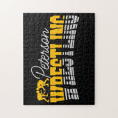 Personalisiert NAME Wrestling School Team Wrestler Puzzle (Vertikal)
