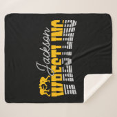 Personalisiert NAME Wrestling School Team Wrestler Sherpadecke (Vorderseite (Horizontal))