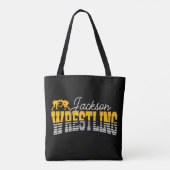 Personalisiert NAME Wrestling School Team Wrestler Tasche (Rückseite)