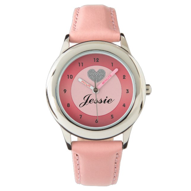 Personalisiert Name Wrist Watch Armbanduhr (Vorderseite)