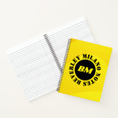 Personalisiert Name Yellow Notebook Notizblock (Innenseite)