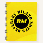 Personalisiert Name Yellow Notebook Notizblock (Vorderseite)