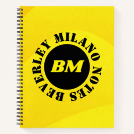 Personalisiert Name Yellow Notebook Notizblock