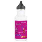 Personalisiert, Namen wiederholen, rosa Trinkflasche (Rechts)