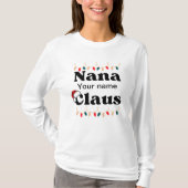 Personalisiert Nana Claus T-Shirt (Vorderseite)