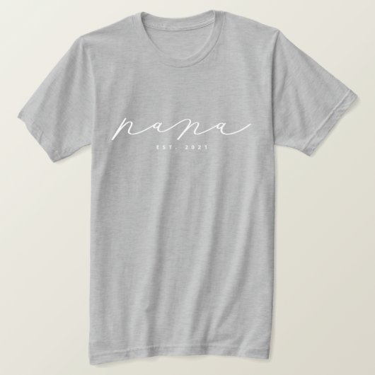 Personalisiert Nana Grandma T - Shirt (Design vorne)