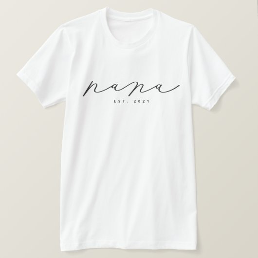 Personalisiert Nana Grandma T - Shirt (Design vorne)