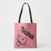 Personalisiert Nana Heart Tasche (Vorderseite)