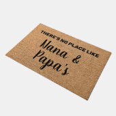 Personalisiert Nana Papa Grandeltern Willkommen Fußmatte (Schrägansicht)