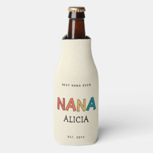 Personalisiert Nana Retro Oma Best Nana Ever Flaschenkühler
