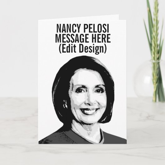 Personalisiert Nancy Pelosi Karte (Vorderseite)