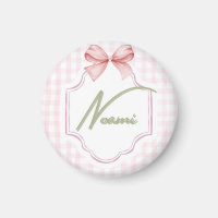 Personalisiert Naomi Baby Girl Kinderzimmer Bow&Gi