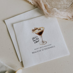 Personalisiert Napkins 100. Geburtstag Martini Serviette