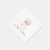 Personalisiert Napkins 100. Geburtstagsbow-Wildblu Serviette (Ecke)