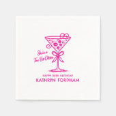 Personalisiert Napkins 30. Geburtstag Martini Serviette (Vorderseite)