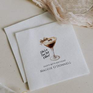 Personalisiert Napkins 80. Geburtstag Martini Serviette