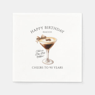 Personalisiert Napkins 90. Geburtstag Martini Serviette