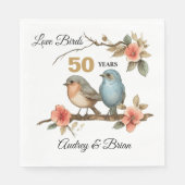 personalisiert Napkins zum 50. Jubiläum Serviette (Vorderseite)