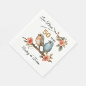 personalisiert Napkins zum 50. Jubiläum Serviette (Ecke)