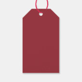 Personalisiert Nativstar Weihnachtsaufkleber Geschenkanhänger (Rückseite)