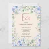 Personalisiert Nature Wildblume Foto Kinderdusche Einladung (Vorderseite)