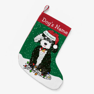 Personalisiert Naughty Bernedoodle Kleiner Weihnachtsstrumpf