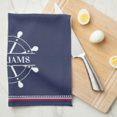 Personalisiert Nautic Geschirrtuch (Viertel Falte)