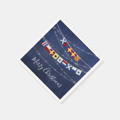 Personalisiert #Nautical Mercury Signal Flag Serviette (Ecke)