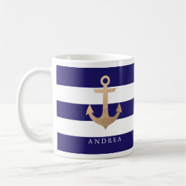 Personalisiert | Nautischer Anker Kaffeetasse