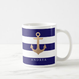 Personalisiert | Nautischer Anker Kaffeetasse