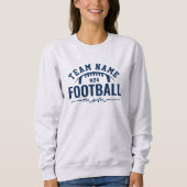 Personalisiert Navy Blue Football Team Mama Sweatshirt (Vorderseite)