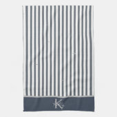 Personalisiert Navy Blue Striping Küchentücher (Vertikal)