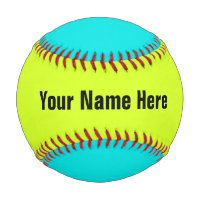 Personalisiert Neon Colored Baseball