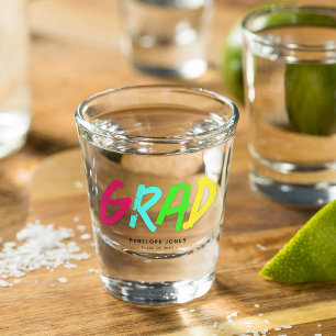 Personalisiert Neon GRAD Keepake Schnapsglas